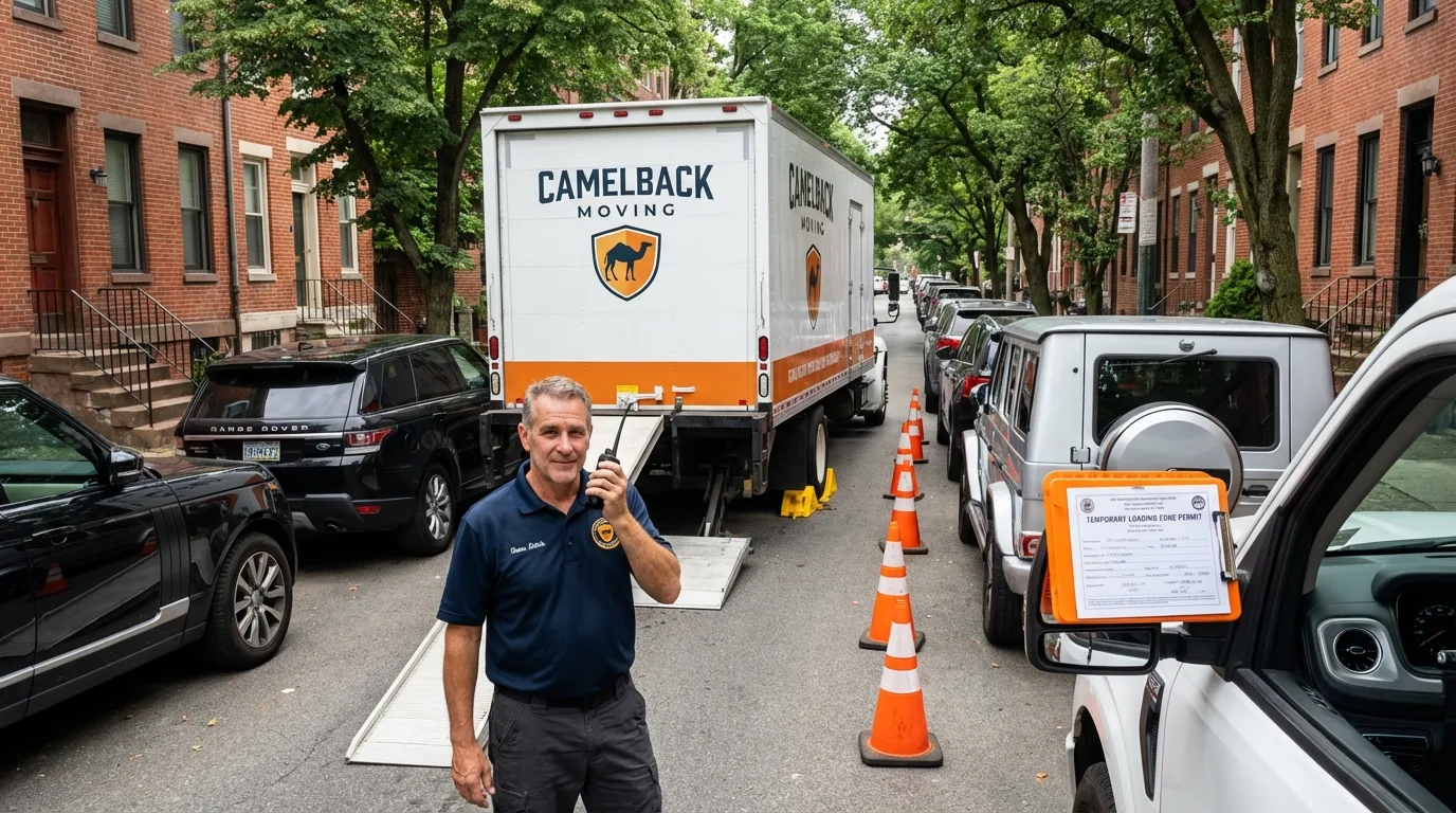 City street loading permit setup in Slippery Rock, PA